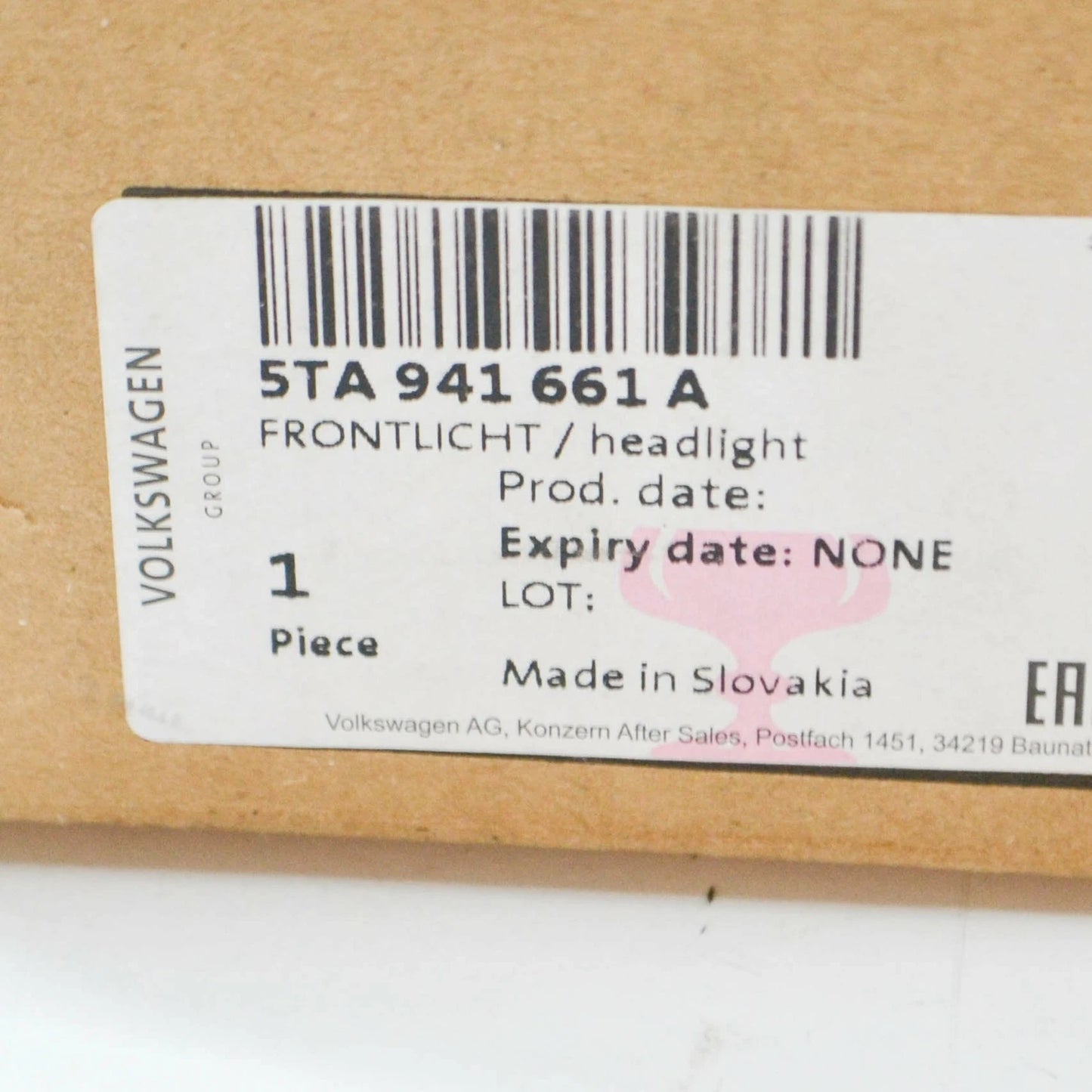 NEW VOLKSWAGEN TOURAN MK2 FRONT LEFT FOG LIGHT 5TA941661A 2013