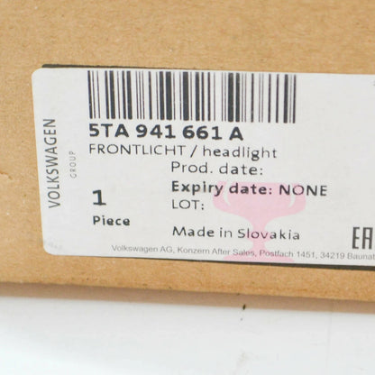 NEW VOLKSWAGEN TOURAN MK2 FRONT LEFT FOG LIGHT 5TA941661A 2013