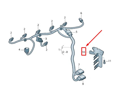 NEW AUDI RSQ3 8U COUPLING ELEMENT CONNECTOR HOUSING BRACKET 8V0971845