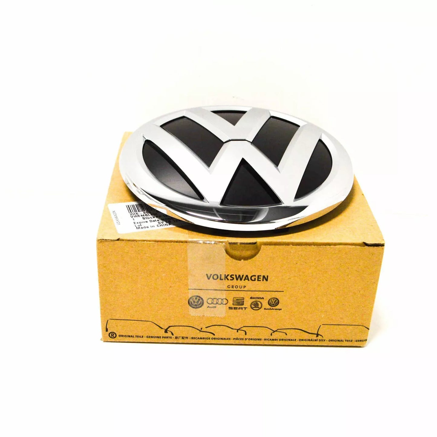 NEW VW AMAROK 2017- CENTRAL GRILL BADGE BLACK CHROME 2H6853601ADPJ