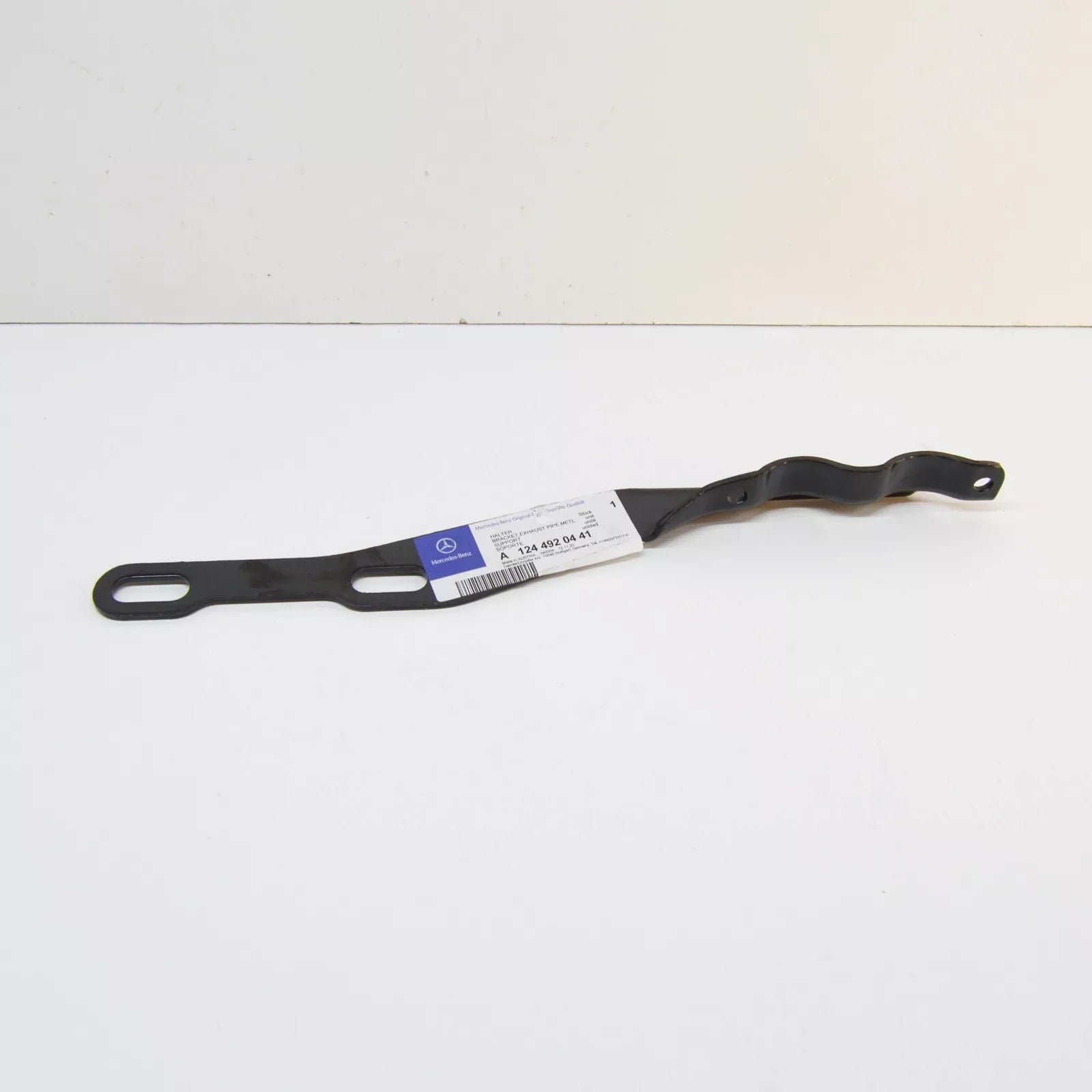 NEW MB E W124 FRONT EXHAUST PIPE TO TRANSMISSION BRACKET A1244920441 ORIGINAL