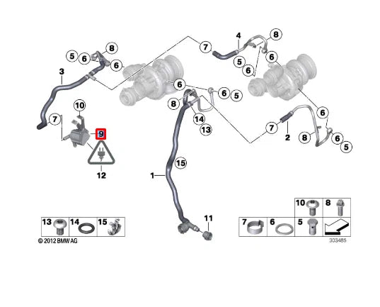 NEW BMW 5 GRAN TURISMO F07 AUXILIARY WATER PUMP 11515A36581 5A36581 ORIGINAL