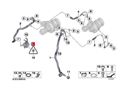 NEW BMW 5 GRAN TURISMO F07 AUXILIARY WATER PUMP 11515A36581 5A36581 ORIGINAL