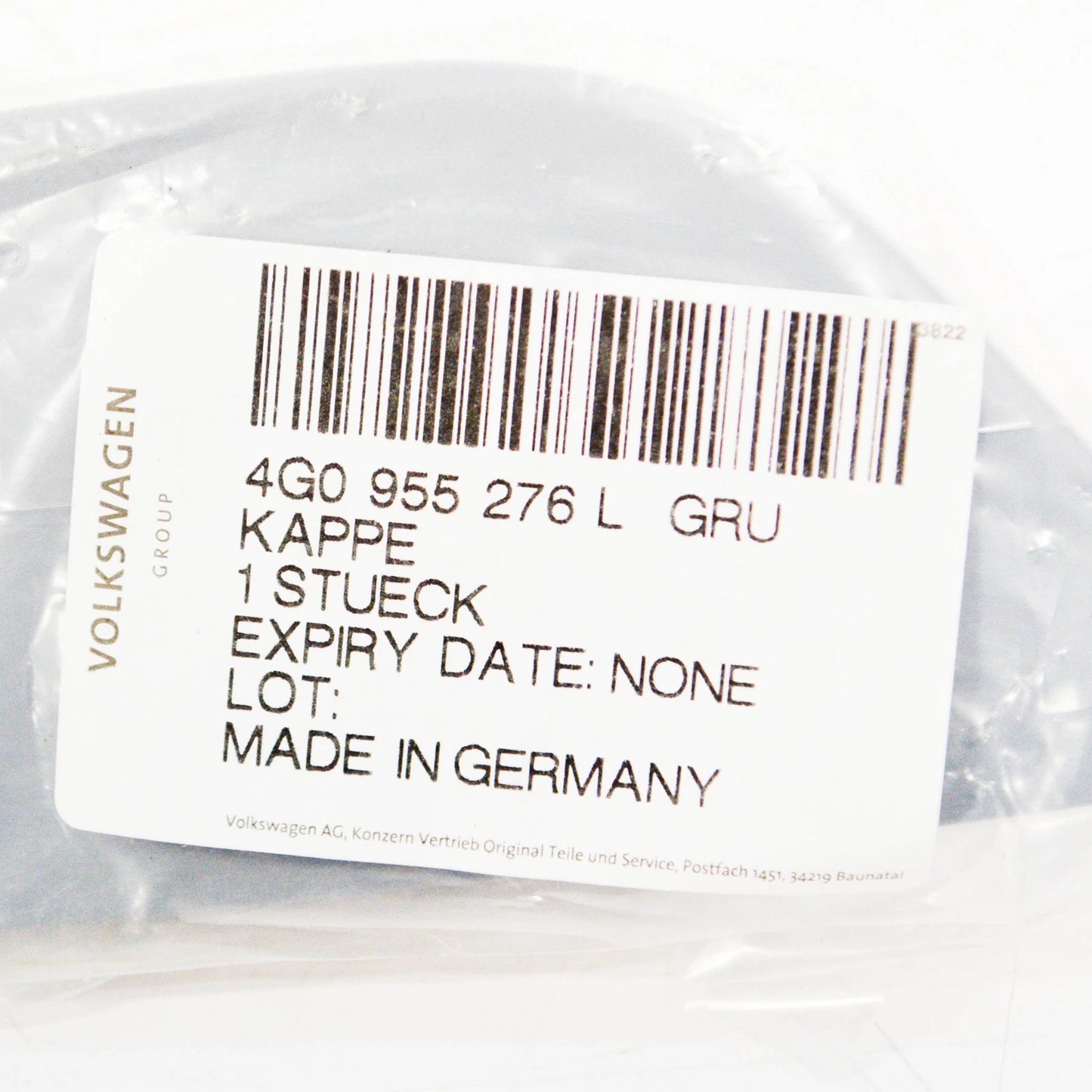 NEW AUDI A6 4G C7 FRONT RIGHT HEADLIGHT WASHER COVER CAP 4G0955276LGRU ORIGINAL