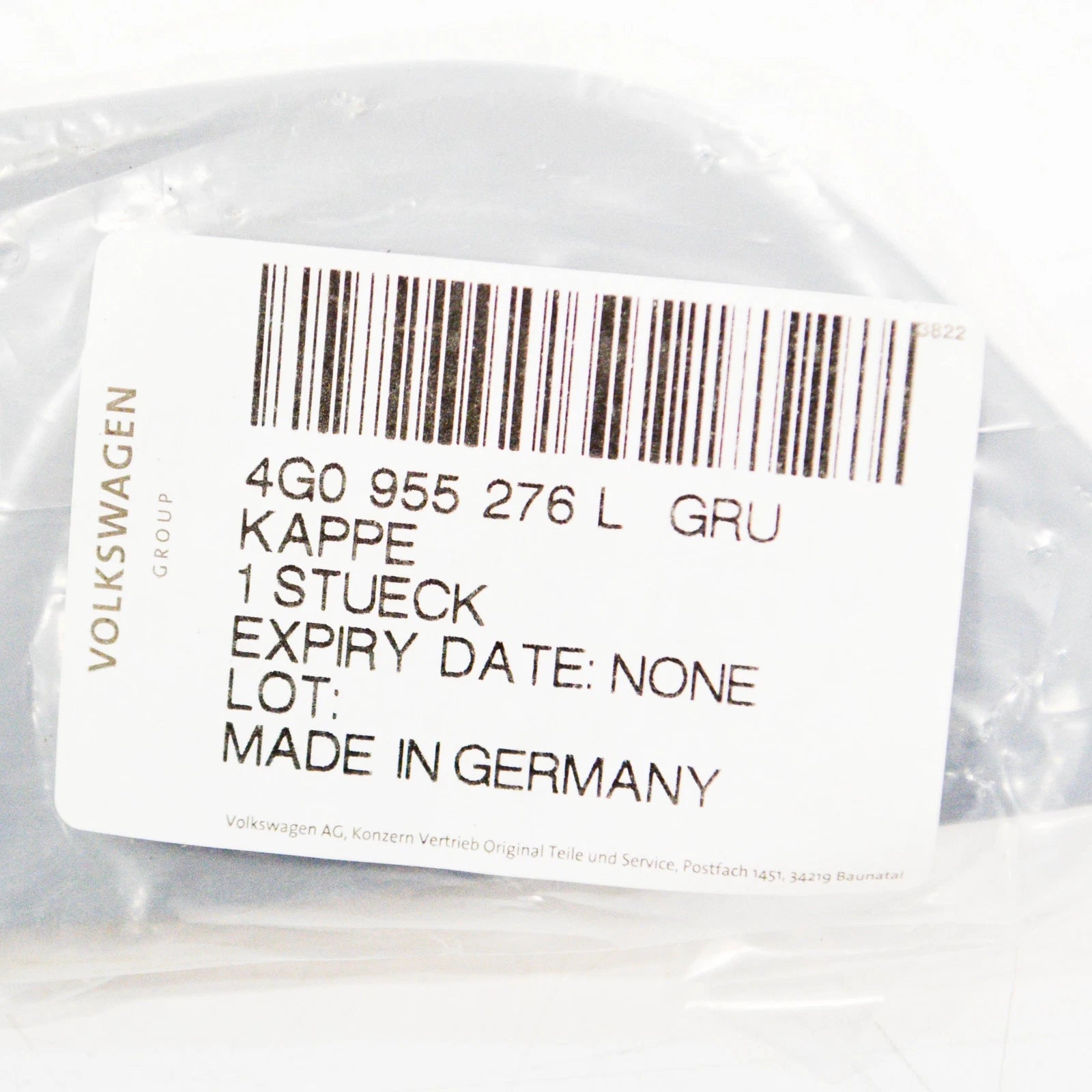 NEW AUDI A6 4G C7 FRONT RIGHT HEADLIGHT WASHER COVER CAP 4G0955276LGRU ORIGINAL