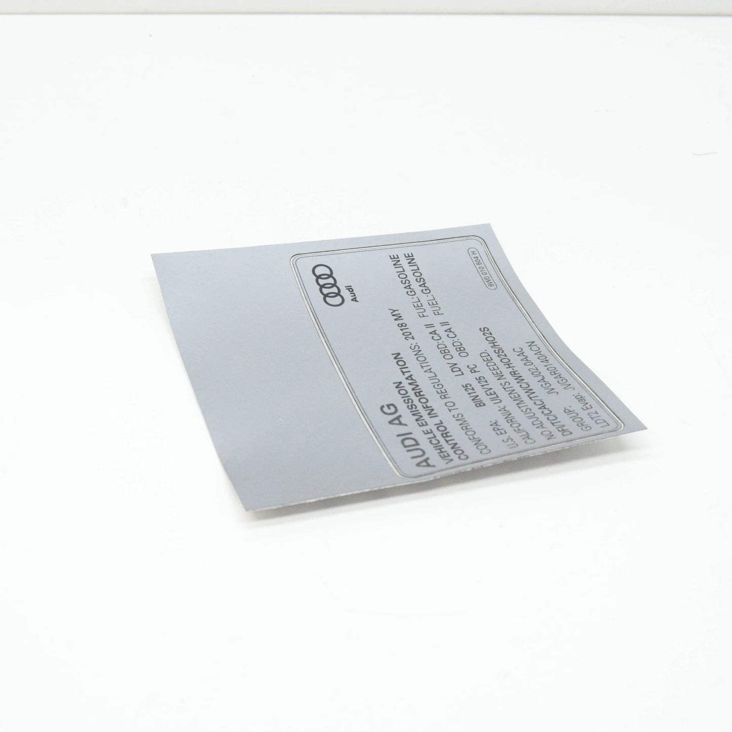 NEW AUDI Q5 FY DATA PLATE 8W0010504H ORIGINAL