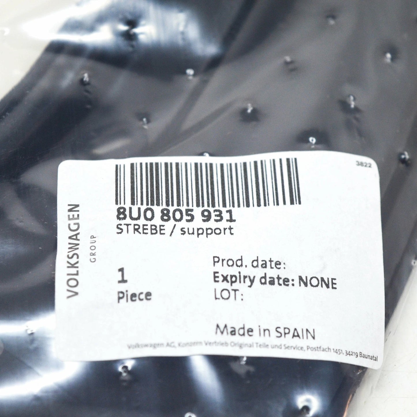 NEW AUDI Q3 12-18 FRONT FRAME LEFT UPPER BRACE BRACKET 8U0805931