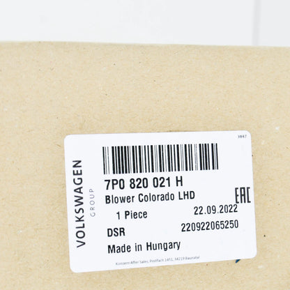 NEW VOLKSWAGEN TOUAREG 7P MK2 HEATER BLOWER FAN LHD 7P0820021H ORIGINAL
