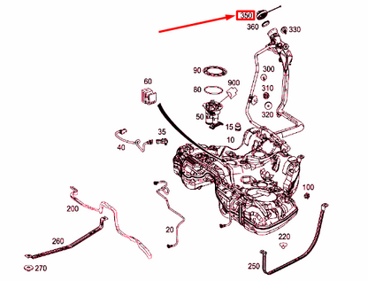 NEW MERCEDES-BENZ S W222 FUEL TANK CAP A2224700205 ORIGINAL