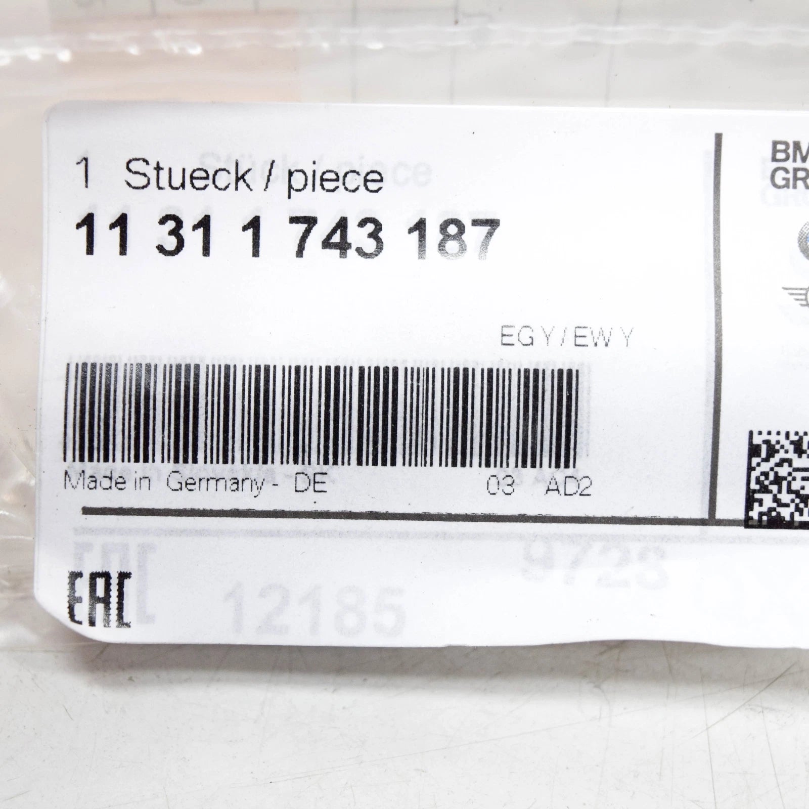 NEW BMW 3 E30 ENGINE TIMING CHAIN TENSIONER 11311743187 ORIGINAL