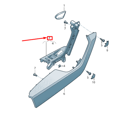 NEW VOLKSWAGEN ARTEON 3H7 FRONT RIGHT PULL HANDLE RHD 3G28671804CR ORIGINAL