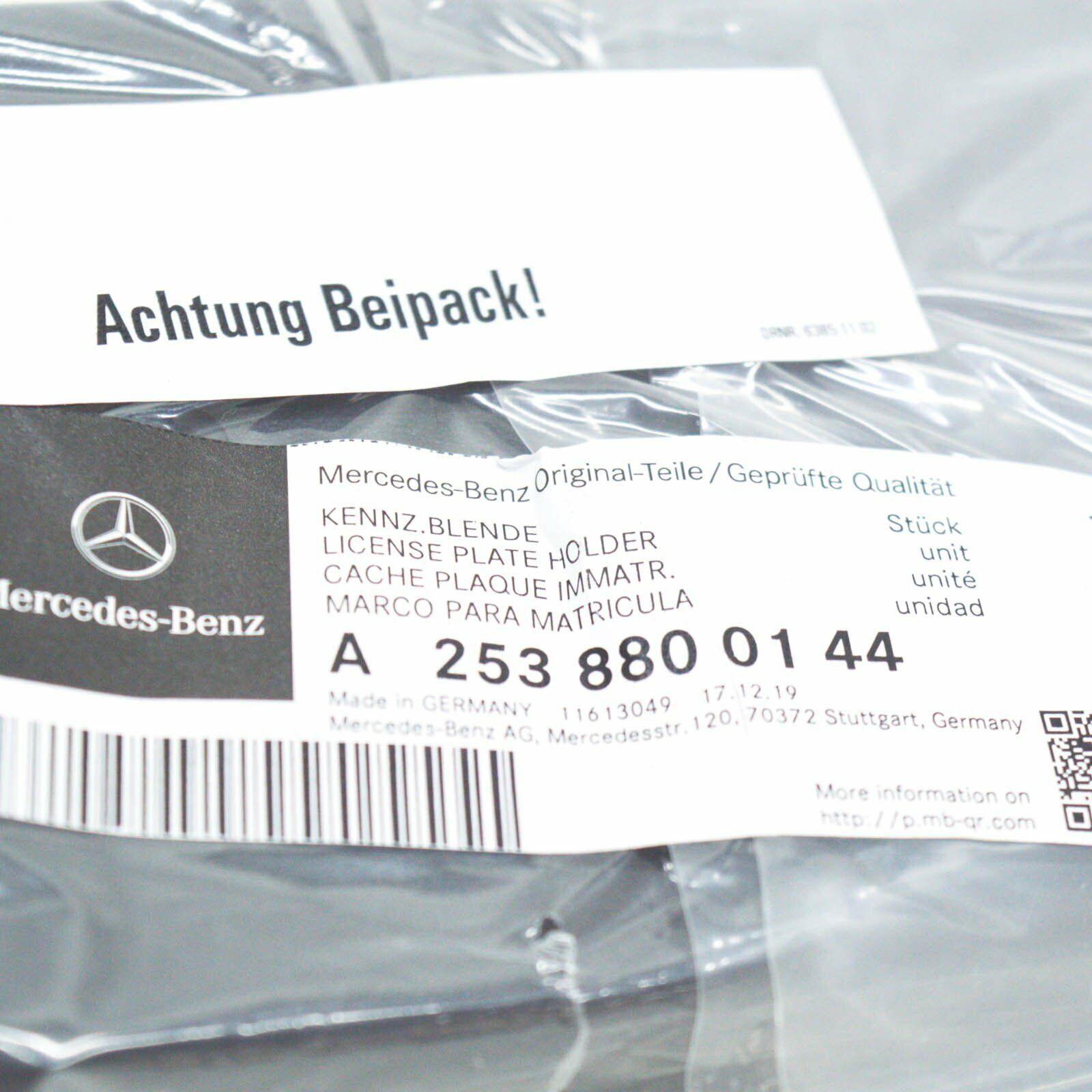 NEW MERCEDES-BENZ GLC COUPE C253 LICENSE PLATE HOLDER A2538800144 ORIGINAL