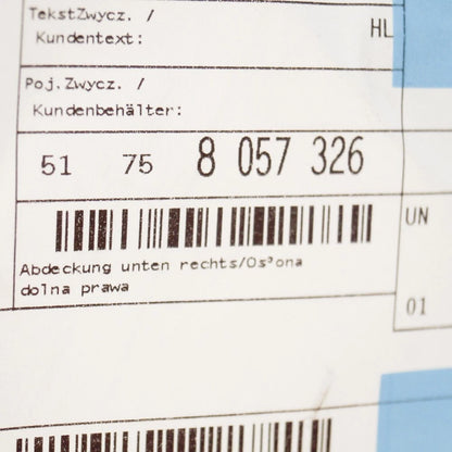 NEW BMW 3 F34 FRONT RIGHT FENDER LINER M BOTTOM FRONT COVER 51758057326 ORIGINAL