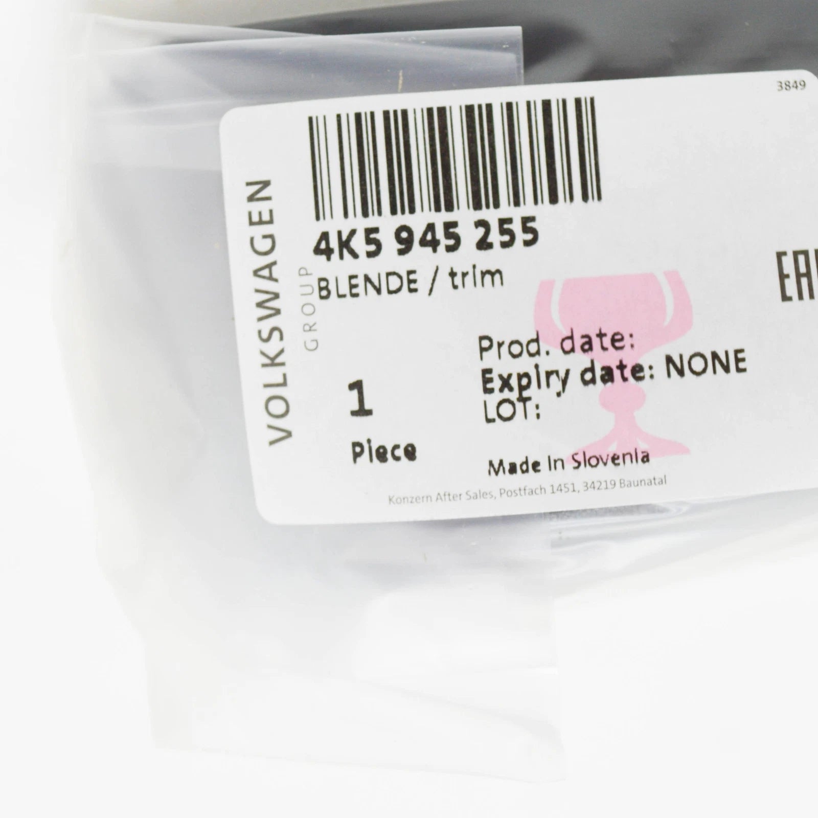 NEW AUDI A6 C8 REAR LEFT INNER TAIL LAMP TRIM 4K5945255 ORIGINAL