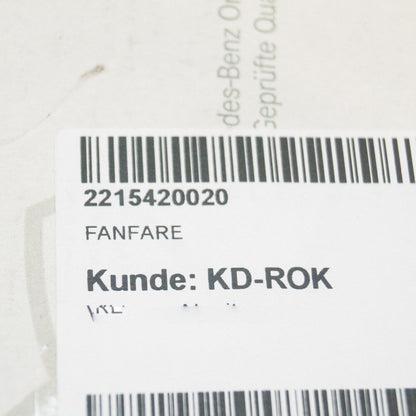 NEW MERCEDES-BENZ S-CLASS W221 LOW TONE HORN A2215420020 2013 ORIGINAL