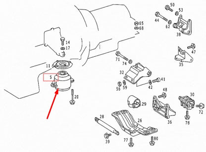 NEW MERCEDES-BENZ S-CLASS W140 ENGINE MOUNT A1402402217