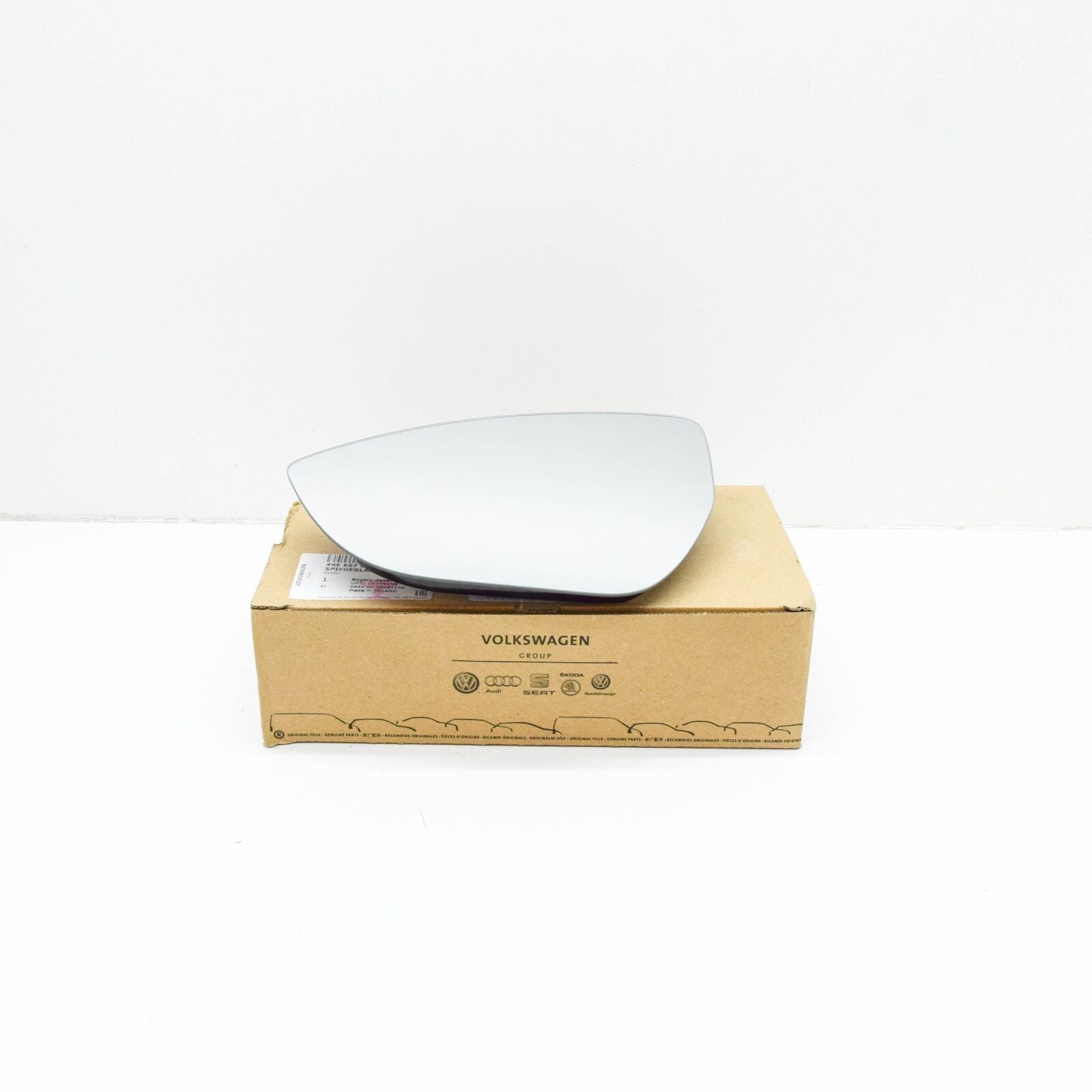 NEW AUDI E-TRON GE FRONT LEFT DOOR MIRROR GLASS 4KE857535H ORIGINAL