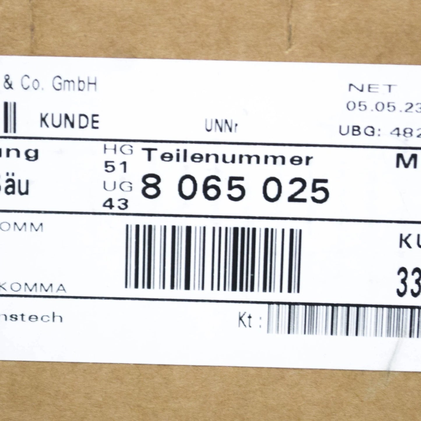 NEW BMW 5 G30 REAR LEFT B-PILLAR UPPER COLUMN TRIM 51438065025 ORIGINAL