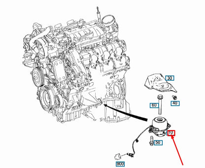 NEW MERCEDES-BENZ ML W166 FRONT RIGHT ENGINE SUPPORT A1662407917 ORIGINAL