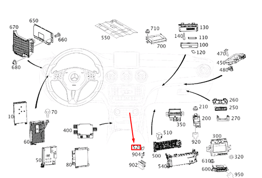 new mercedes-benz cla c117 fuse link n000000007660 original