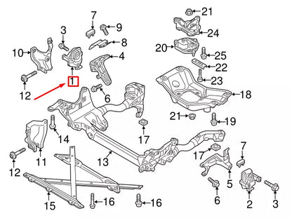 NEW AUDI A5 SPORTBACK 8T RIGHT ENGINE MOTOR MOUNT 8R0199381AE ORIGINAL