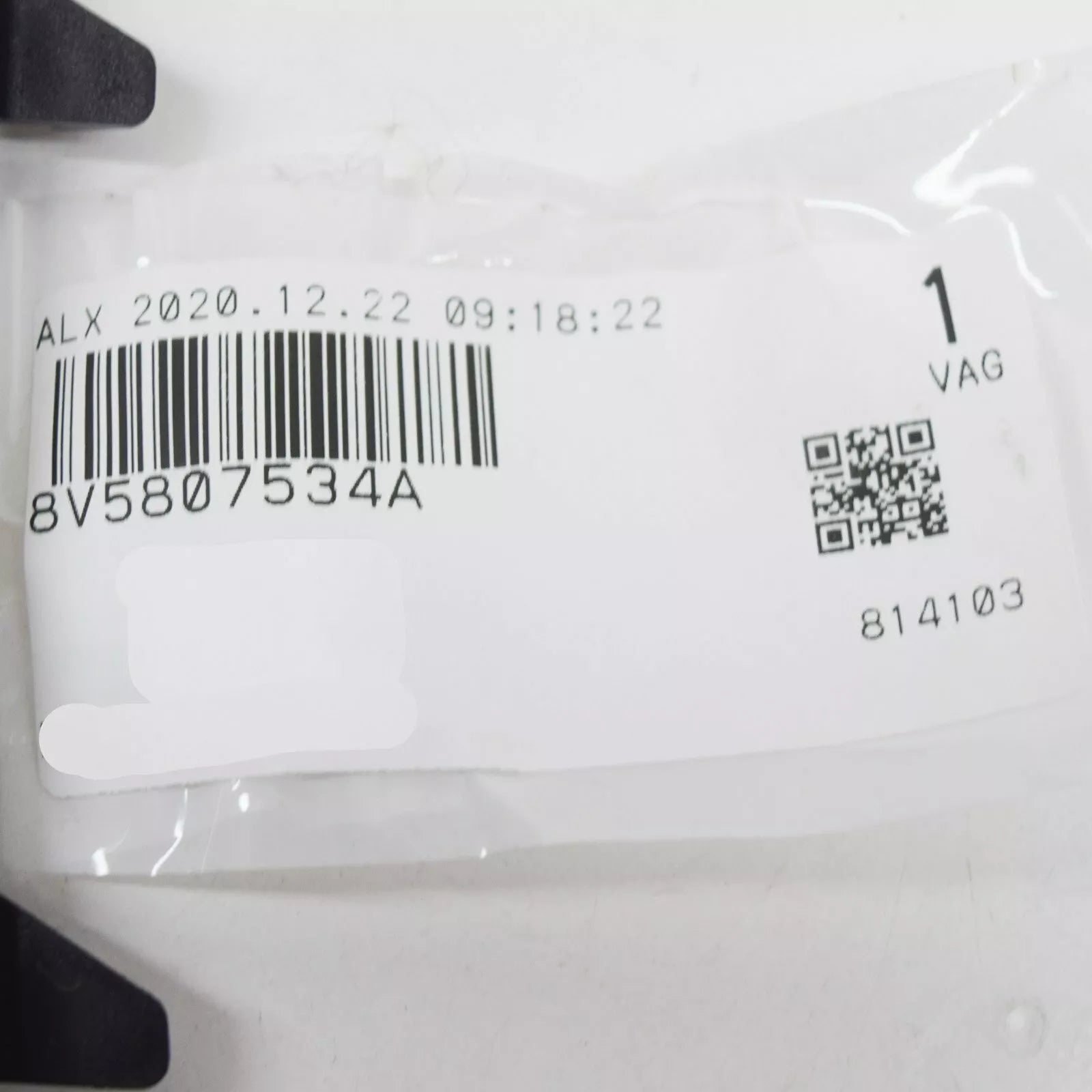 NEW AUDI A3 8V FRONT RIGHT BUMPER MOLDING STRIP TRIM S-LINE 8V5807534A ORIGINAL