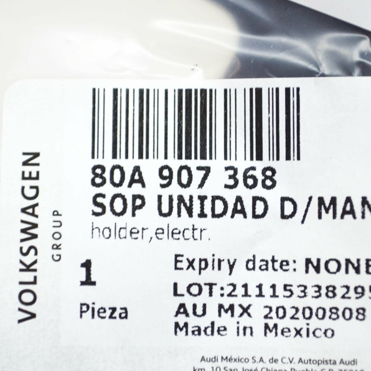 NEW AUDI Q5 FY 80A LEFT REAR CONTROL UNIT BRACKET 80A907368 ORIGINAL