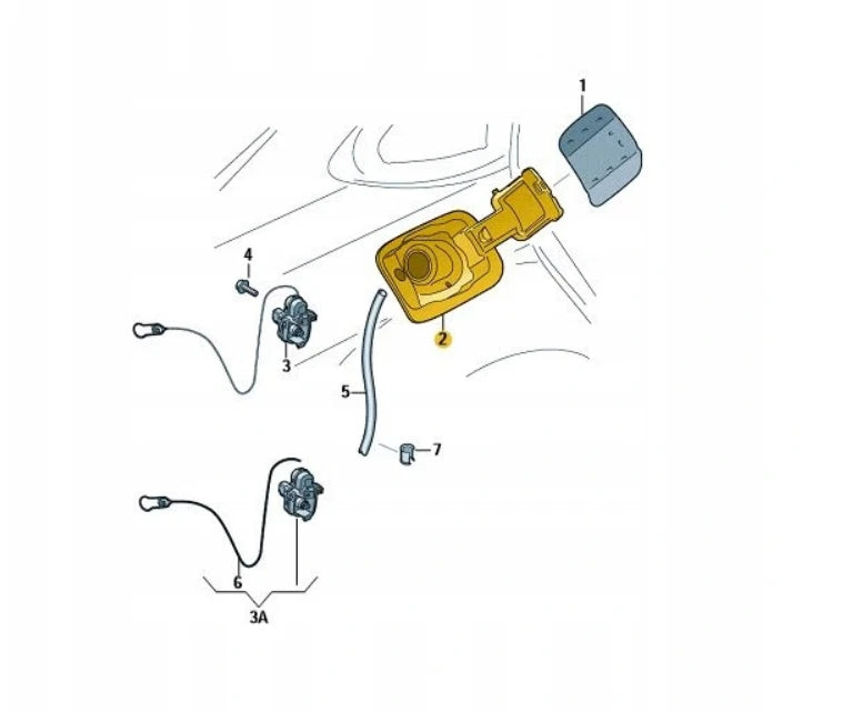 NEW AUDI A4 B9 FUEL TANK FLAP 8W0809906A