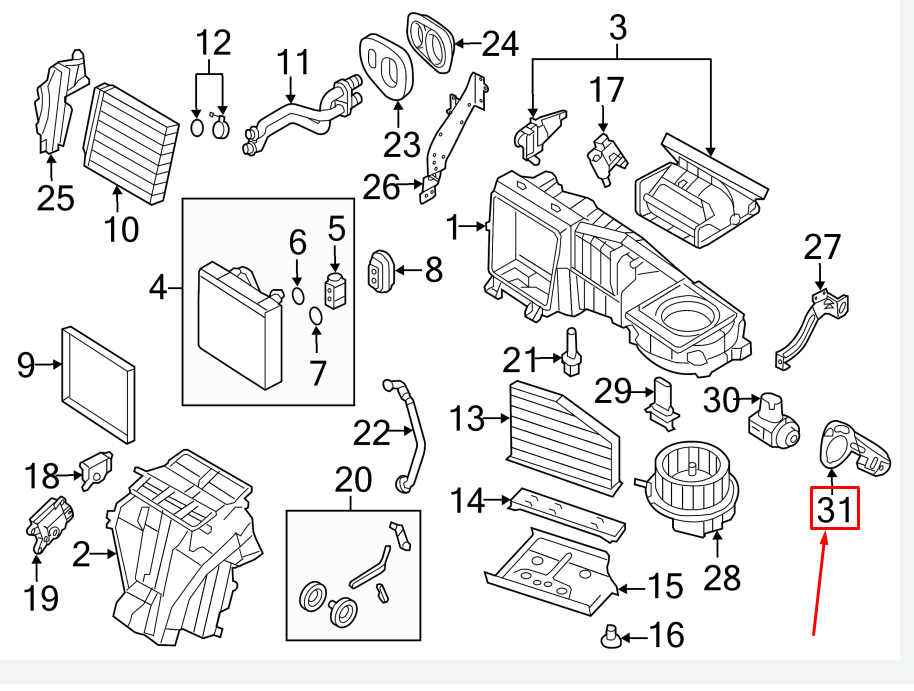 new vw beetle 5c air quality sensor bracket 1k0971939c original