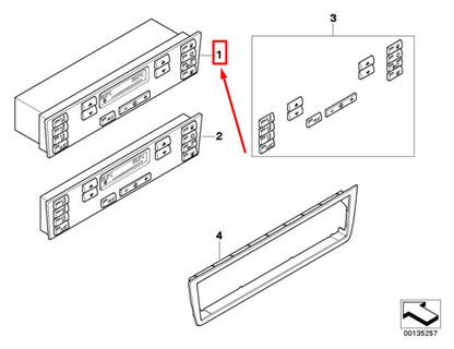 new bmw x5 e53 automatic air conditioning control 64116927900 6927900 original