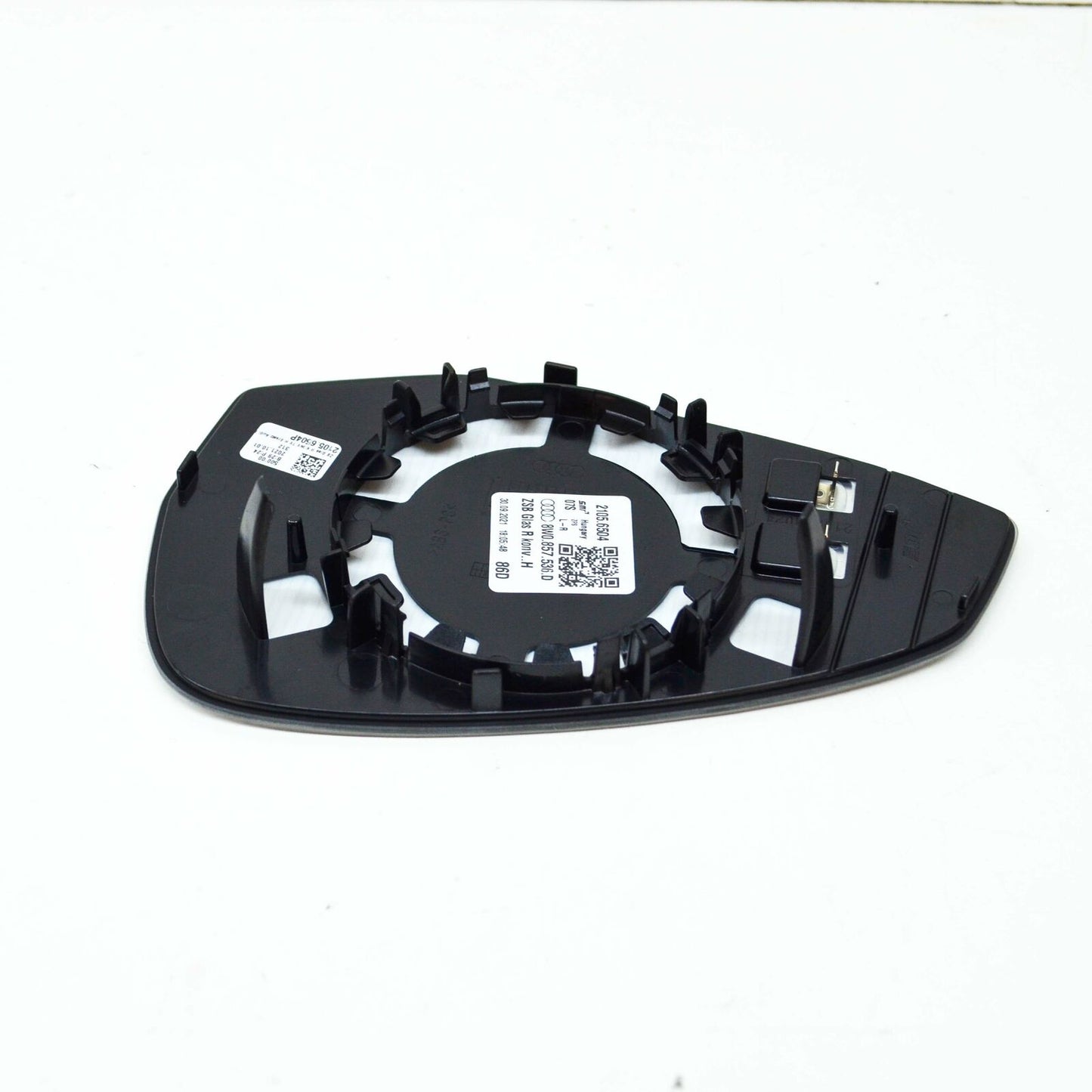 NEW AUDI A4 B9 FRONT RIGHT DOOR MIRROR GLASS HEATED CONVEX 8W0857536D ORIGINAL