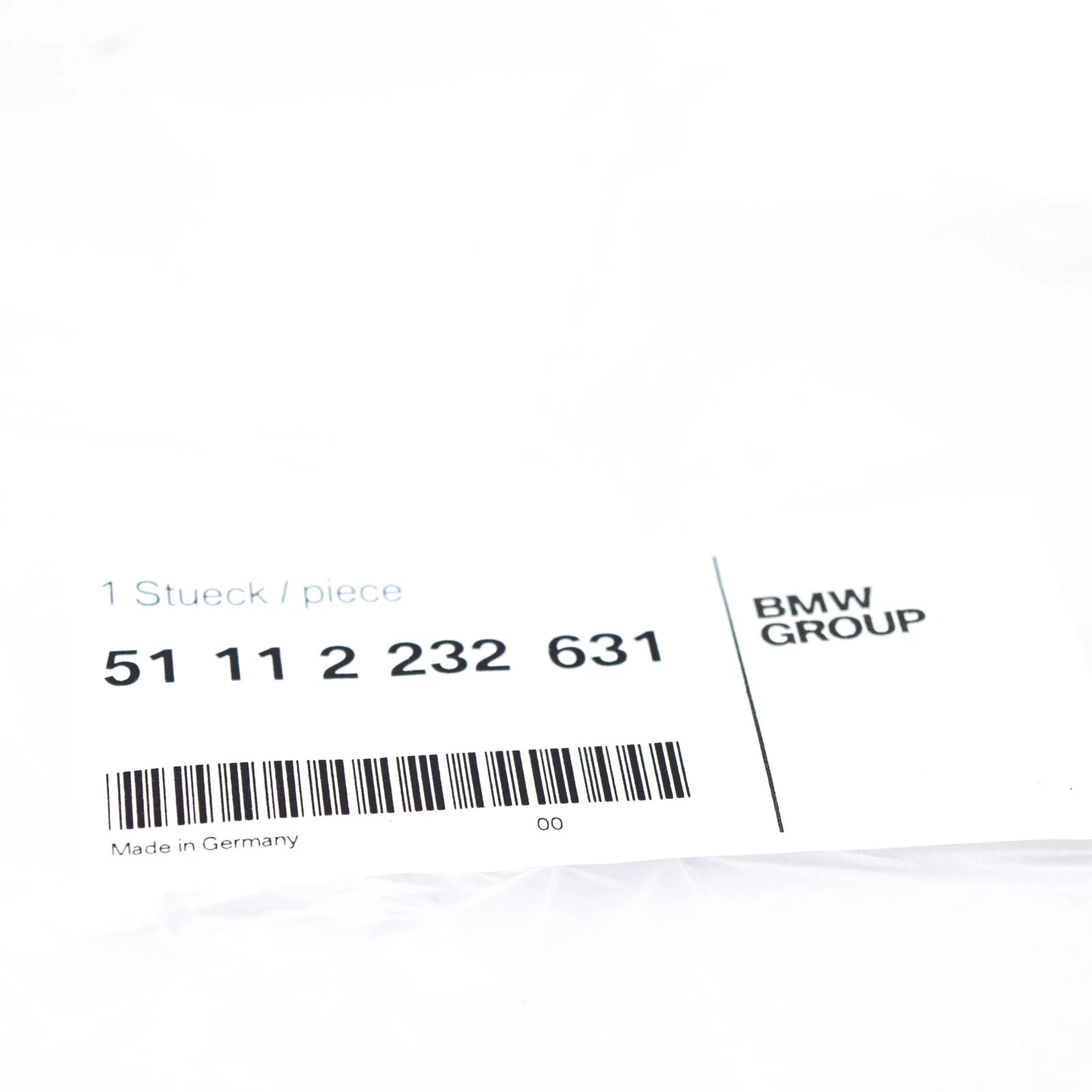 NEW BMW 5 E34 M FRONT BUMPER LEFT TOW HOOK EYE CAP COVER 51112232631 ORIGINAL