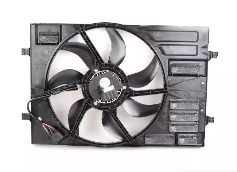 NEW AUDI Q2 ENGINE RADIATOR COOLING FAN WITH FAN RING 5Q0121203DE ORIGINAL