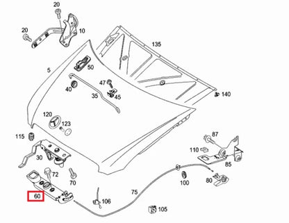 NEW MB VIANO W639 FRONT BONNET HOOD LOCK A9067500450