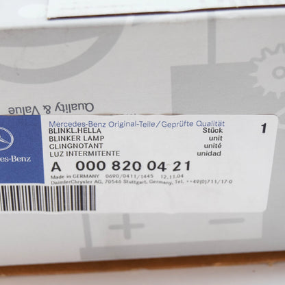 NEW MERCEDES-BENZ W123 FRONT LEFT TURN SIGNAL A0008200421 1980 ORIGINAL