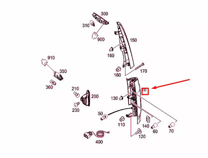 NEW MERCEDES-BENZ CITAN W415 REAR LEFT TAILLIGHT A4159062900 ORIGINAL