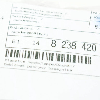 NEW BMW E36 WAGON BMW EMBLEM BADGE 8238420 51148238420 ORIGINAL