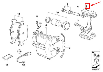 NEW BMW 3 E90 FRONT BRAKE CALLIPER CARRIER 6769097 34116769097 ORIGINAL