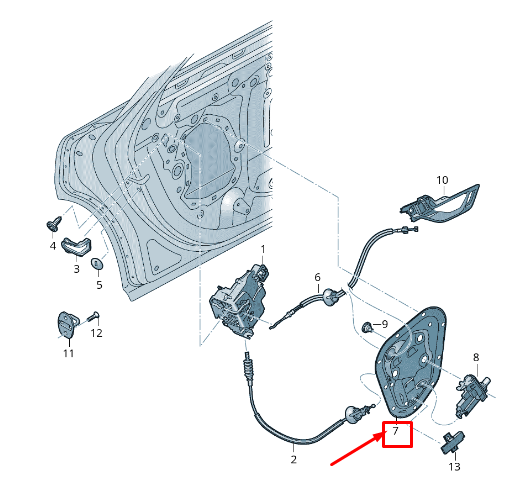 NEW AUDI A6 4A C8 REAR LEFT DOOR INNER PANEL COVER 4K0839103 ORIGINAL