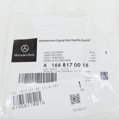 NEW MERCEDES-BENZ ML-CLASS W166 REAR TAILGATE BADGE A1668170016 2014 ORIGINAL