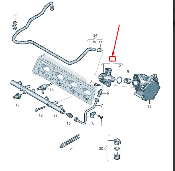 NEW VOLKSWAGEN TIGUAN ALLSPACE BW MK2 FUEL PUMP 06A127026H ORIGINAL
