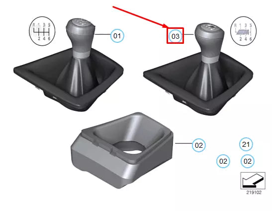 NEW BMW Z4 ROADSTER E89 6 SPEED GEAR SHIFT KNOB M-SPORT 25112284094 ORIGINAL