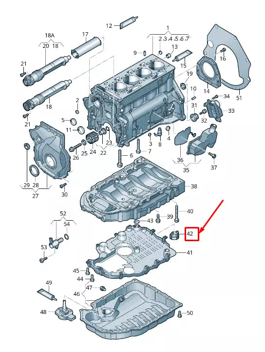 NEW AUDI Q5 8R ENGINE NON-RETURN VALVE 06H103156 ORIGINAL