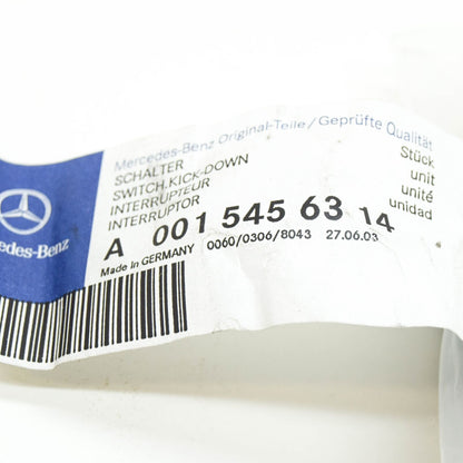 NEW MERCEDES-BENZ E W124 ACCELERATOR PEDAL KICK-DOWN SWITCH A0015456314 ORIGINAL