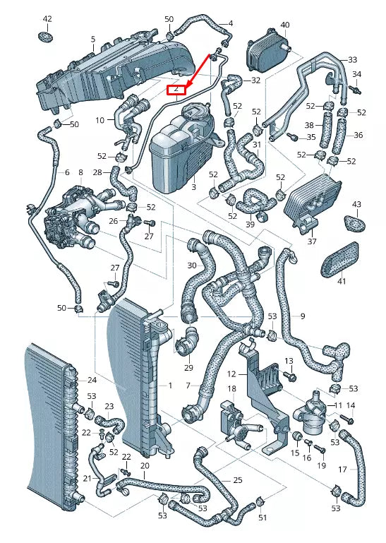 NEW AUDI A6 C8 ENGINE COOLANT WATER PIPE 4K0121081CQ