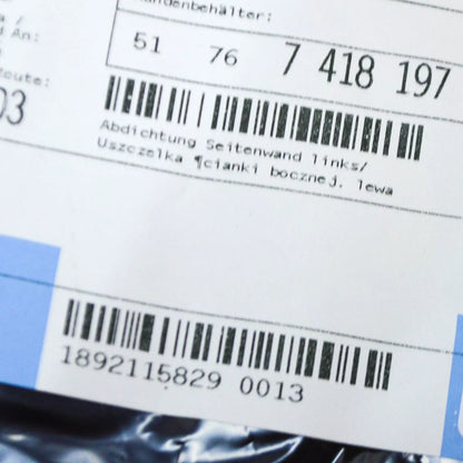 NEW BMW X5 G05 FRONT BONNET HOOD LEFT SIDE SEALING COVER 51767418197 ORIGINAL