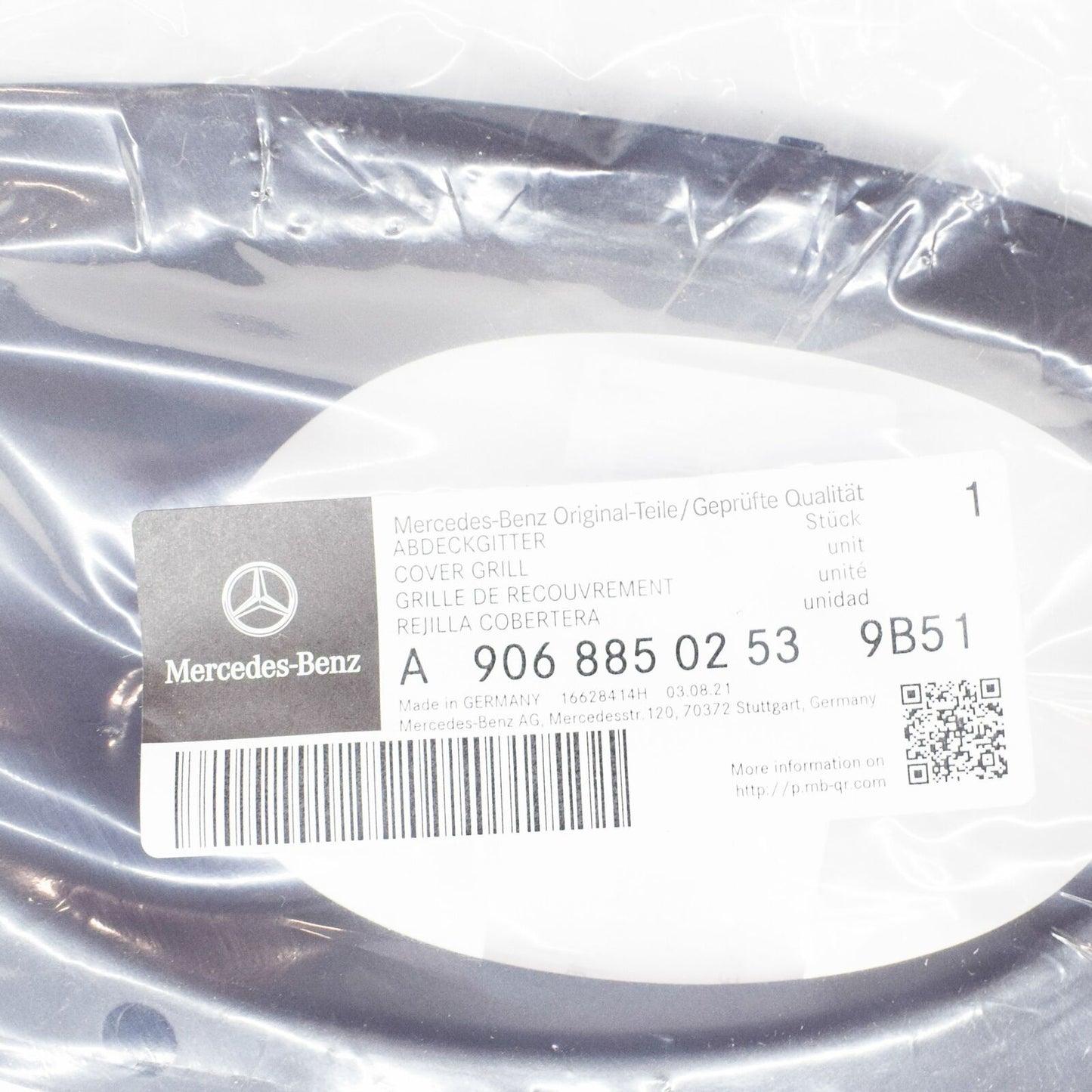 NEW MB SPRINTER W906 FRONT BUMPER LEFT FOG LIGHT TRIM A90688502539B51 ORIGINAL