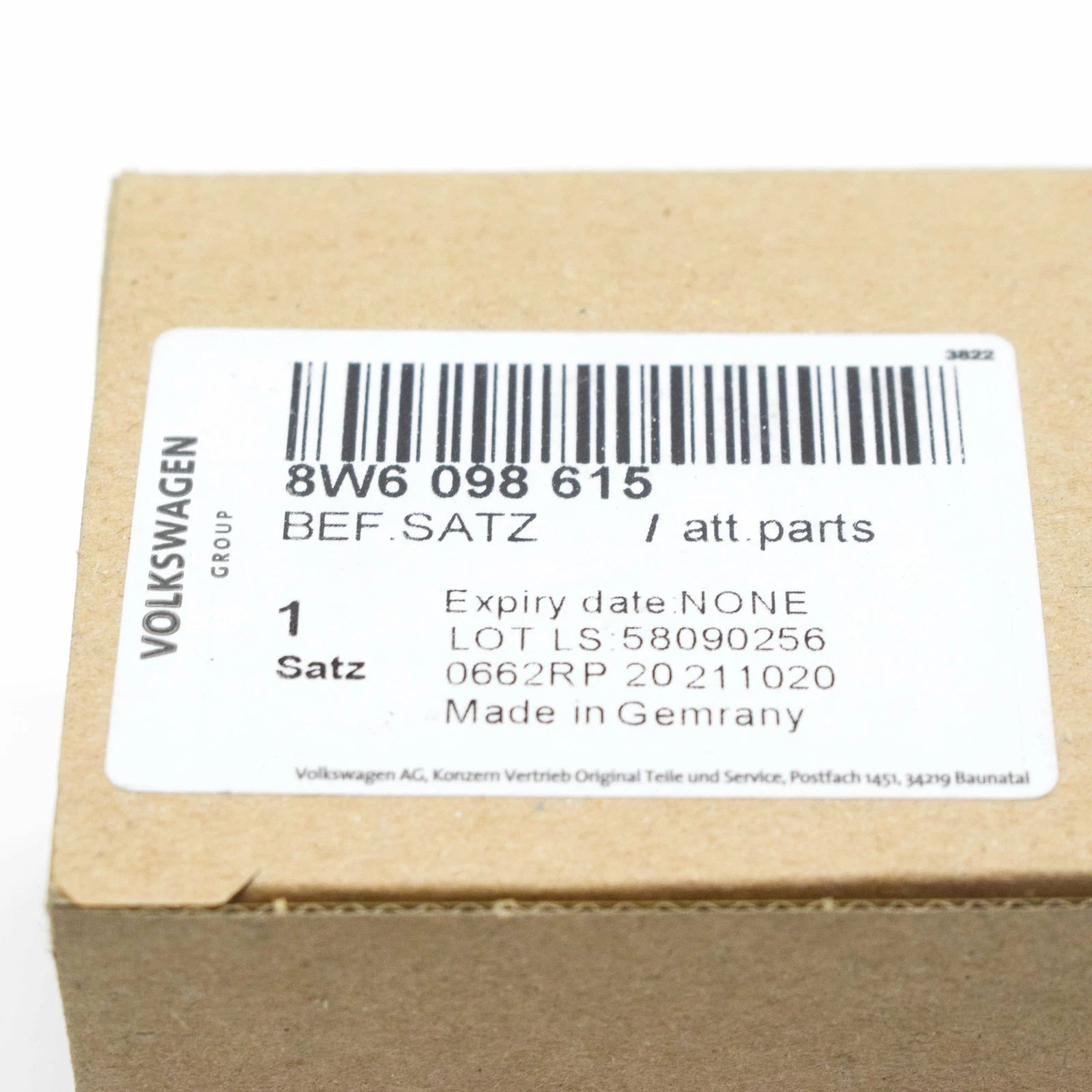 NEW AUDI A5 SPORTBACK 8W6 FRONT BONNET HOOD HARDWARE KIT 8W6098615