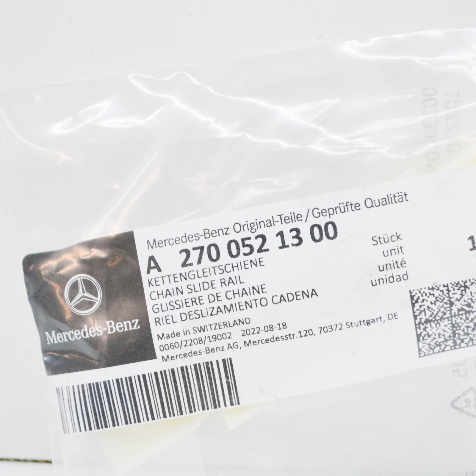 NEW MERCEDES-BENZ A W176 UPPER CHAIN SLIDING RAIL A2700521300 ORIGINAL