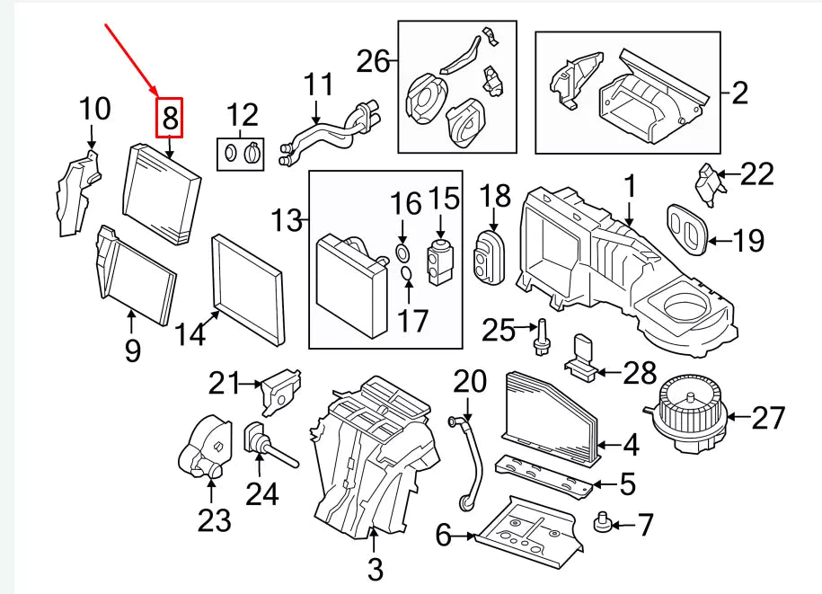 NEW VW GOLF VI VARIANT AJ MK6 HVAC HEATER CORE 5C0819031 ORIGINAL